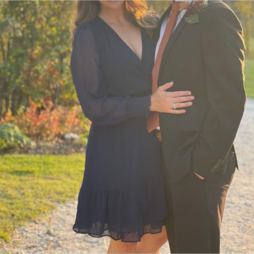 Elegant Navy Blue Dress